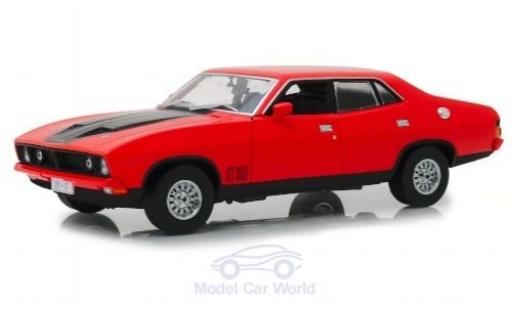 Modelauto Ford Falcon XB GT 351 4-Door Saloon rood/mat-zwart RHD 1974 1/18 Greenlight