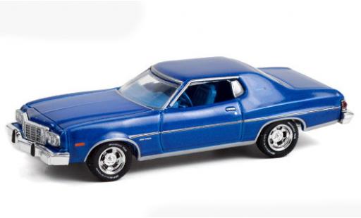 Modelauto Ford Gran Torino Gran Torino metallic blauw 1974 1/64 Greenlight