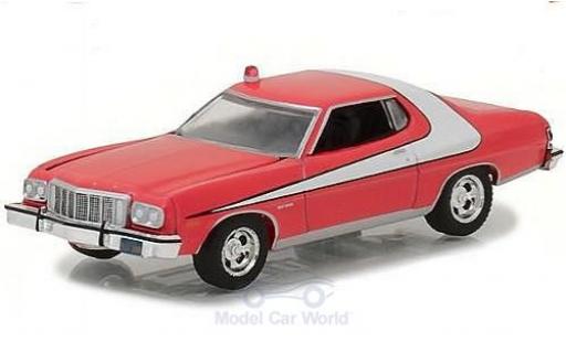 Modelauto Ford Gran Torino Gran Torino rood/wit 1976 1/64 Greenlight