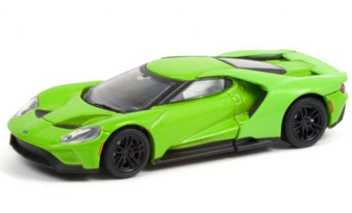 Modelauto Ford GT Berlinetta metallic groen 2017 1/64 Greenlight