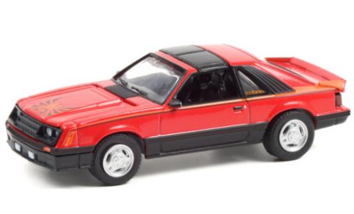 Modelauto Ford Mustang Cobra rood/Dekor 1981 1/64 Greenlight