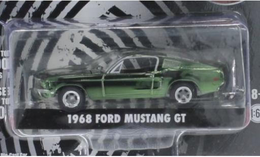 Modelauto Ford Mustang Bullitt chrom/groen 1968 1/64 Greenlight