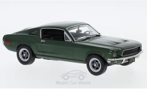 Modelauto Ford Mustang Bullitt metallic groen 1968 1/43 Greenlight