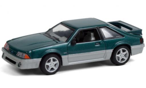 Modelauto Ford Mustang GT metallic groen/grijs 1991 Home Improvement 1/64 Greenlight