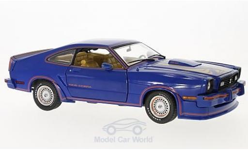 Modelauto Ford Mustang King Cobra II blauw Film 1978 1/18 Greenlight