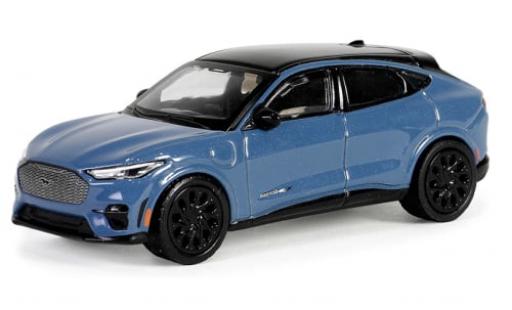 Modelauto Ford Mustang GT Mach-E blauw 2023 1/64 Greenlight