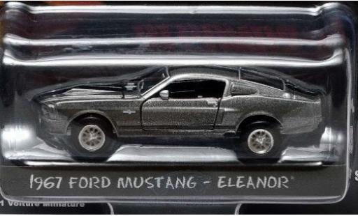 Modelauto Ford Mustang Shelby GT500 grijs/zwart Gone in 60 Seconds 1967 Eleanor 1/64 Greenlight