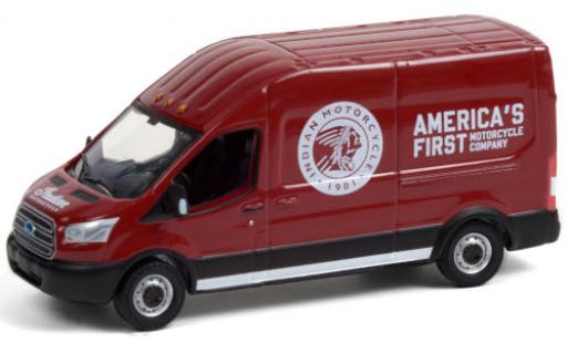 Modelauto Ford Transit Kastenwagen LWB HD Indian Motorcycle 2015 Sales & Service 1/64 Greenlight