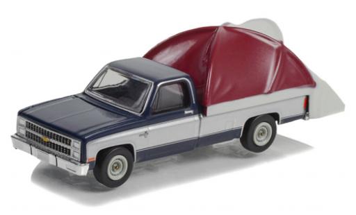 Modelauto Chevrolet C-10 Pickup Silverado blauw /d 1982 1/64 Greenlight