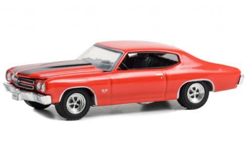 Modelauto Chevrolet Chevelle SS rood/zwart 1969 1/64 Greenlight