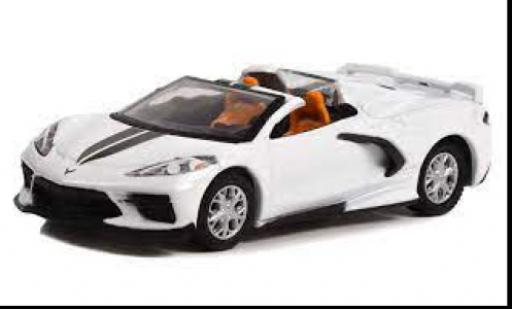 Modelauto Chevrolet Corvette Convertible (C8) Cabriolet wit 2020 1/64 Greenlight