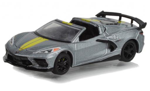 Modelauto Chevrolet Corvette Stingray (C8) Cabriolet grijs 2022 1/64 Greenlight