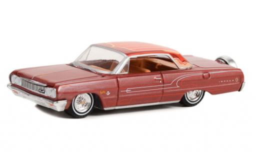 Modelauto Chevrolet Impala Sedan rood/Dekor 1964 1/64 Greenlight