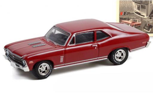 Modelauto Chevrolet Nova Coupe rood 1970 1/64 Greenlight