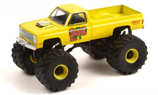 Modelauto Chevrolet Silverado pickup Mad Crusher 1987 1/64 Greenlight