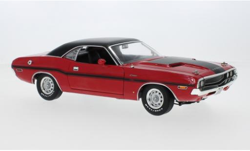 Modelauto Dodge Challenger R/T 440 Six-Pack rood/zwart M. Norms 1970 1/18 Greenlight