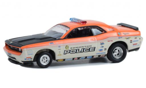 Modelauto Dodge Challenger SRT SRT8 Blue Line Racing 2008 1/64 Greenlight