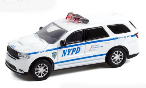 Modelauto Dodge Durango police wit/D&Atilde;&copy;corer Nouveau York Politie Departement 2019 1/64 Greenlight