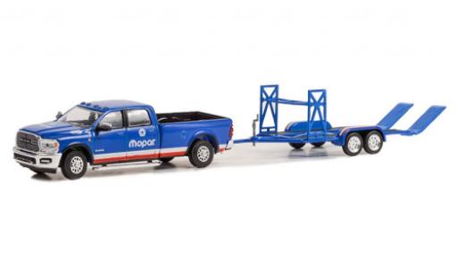 Modelauto Dodge RAM pickup 2500 Laramie blauw MOPAR 2020 1/64 Greenlight