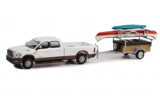 Modelauto Dodge RAM pickup 2500 beperkt Longhorn wit 2022 1/64 Greenlight