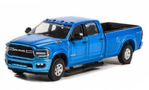 Modelauto Dodge RAM pickup Dodge 500 Big Horn Sport 4x4 blauw 2021 1/64 Greenlight