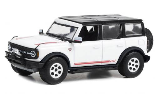 Modelauto Ford Bronco First Edition wit/zwart 2021 1/64 Greenlight