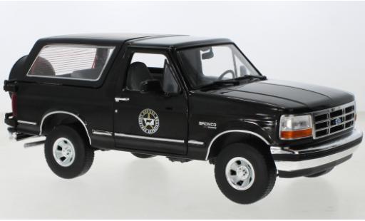 Modelauto Ford Bronco Wagon Montana Livestock Association - Yellowstone 1992 1/18 Greenlight