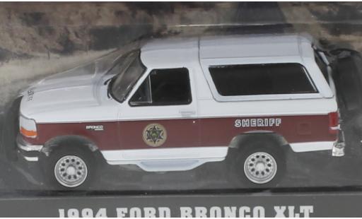 Modelauto Ford Bronco XLT Absaroka County Sheriff 1994 1/64 Greenlight