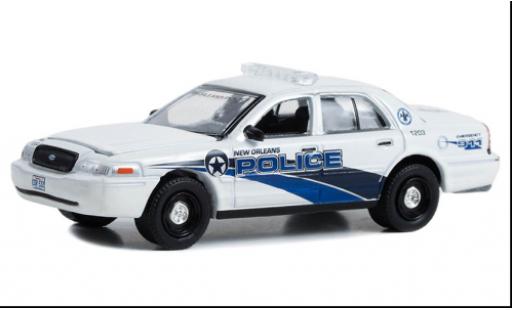 Modelauto Ford Crown Police Interceptor Victoria Politie NCIS - Nouveau Orleans 2006 1/64 Greenlight