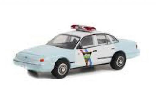 Modelauto Ford Crown Police Interceptor Victoria Politie South Dakota autoroute Patrol 1992 1/64 Greenlight