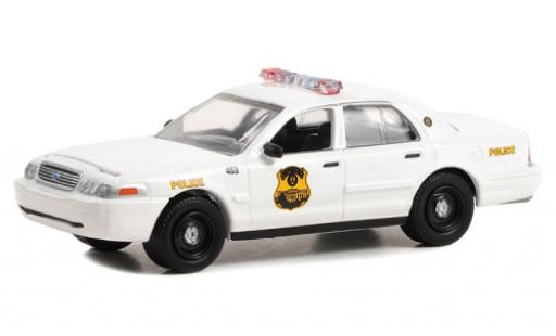 Modelauto Ford Crown Police Interceptor Victoria Politie U.S. Secret Service Politie 1998 1/64 Greenlight