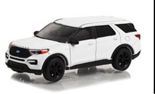 Modelauto Ford Explorer ST wit 2022 1/64 Greenlight