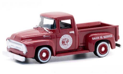 Modelauto Ford F-100 Pickup 00 Indian Motorcycle 1954 1/64 Greenlight