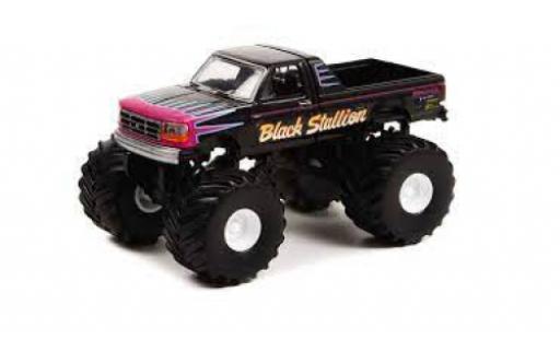 Modelauto Ford F-250 Pickup Black Stallion 1992 1/64 Greenlight