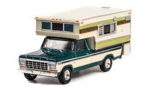 Modelauto Ford F-250 Pickup groen/grijs 1978 1/64 Greenlight