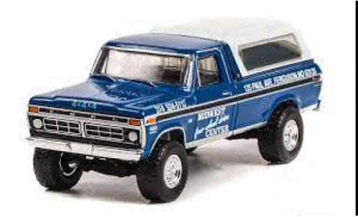 Modelauto Ford F-250 Pickup Midwest Four Wheel Drive Center 1974 1/64 Greenlight