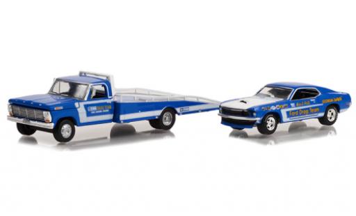 Modelauto Ford F-350 Ramp Truck Drag Team 1969 1/64 Greenlight