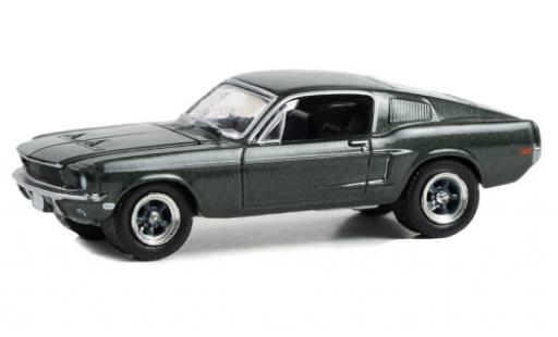 Modelauto Ford Mustang Fastback GT metallic groen 1968 1/64 Greenlight