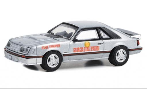 Modelauto Ford Mustang GT Georgia State Patrol - State Trooper 1982 1/64 Greenlight