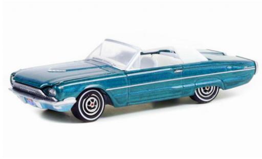Modelauto Ford Thunderbird Flair Bird metallic turquoise/wit Thelma & Louise 1966 1/64 Greenlight