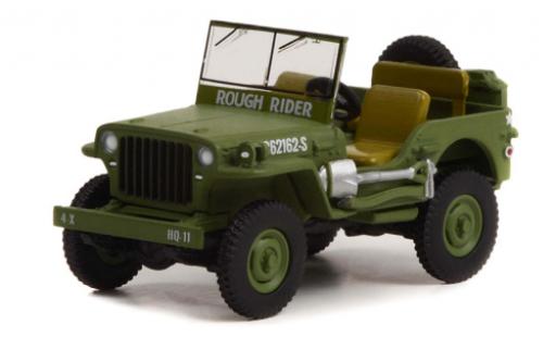 Modelauto Jeep Willys Militaire MB mat olijfgroen US Army 1942 1/64 Greenlight