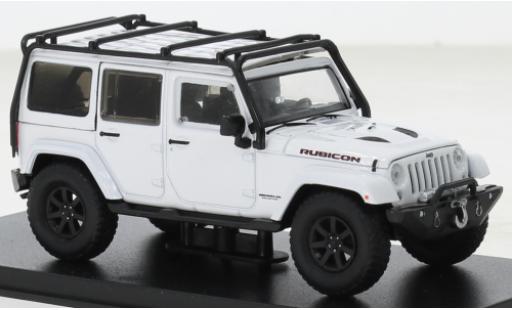 Modelauto Jeep Wrangler Rubicon Unlimited X wit 2014 1/43 Greenlight