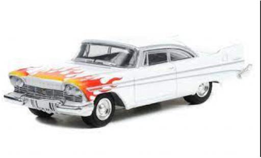 Modelauto Plymouth Belvedere 1957 wit/Dekor 1/64 Greenlight