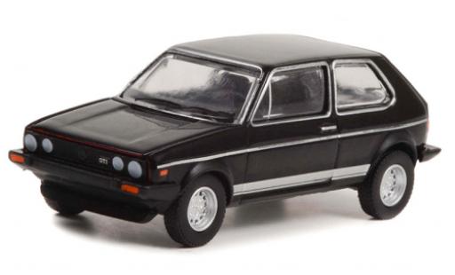 Modelauto Volkswagen Golf GTI I zwart 1983 1/64 Greenlight