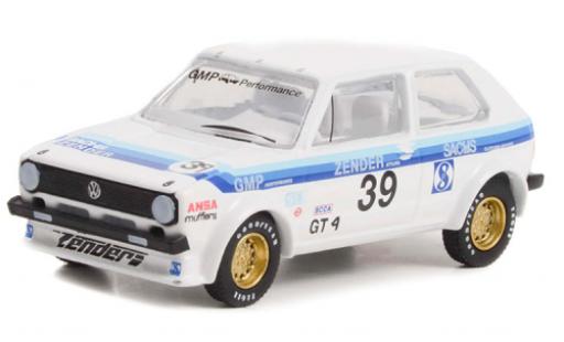 Modelauto Volkswagen Golf Base I Rabbit wit/D&Atilde;&copy;corer 1975 1/64 Greenlight