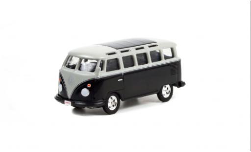 Modelauto Volkswagen T1 B Custom Bus grijs/zwart 1962 1/64 Greenlight