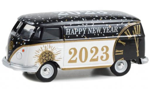Modelauto Volkswagen T1 Base bestelwagen Happy Nouveau Year 2023 1/64 Greenlight