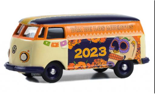 Modelauto Volkswagen T2 Base bestelwagen 2023 - Dia De Los Muertos 1/64 Greenlight