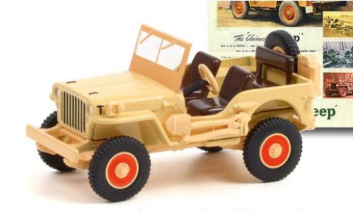 Modelauto Jeep Willys Militaire MB beige 1945 1/64 Greenlight