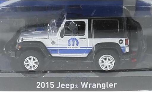Modelauto Jeep Wrangler Base grijs/zwart 2015 1/64 Greenlight